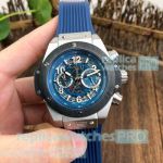 Copy Hublot Big Bang Unico Perpetual Stainless Steel Blue Dial Quartz Watch